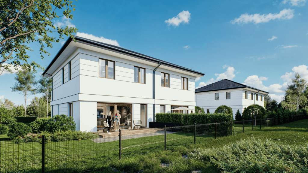 Dom jednorodzinny z ogrodem Pless Park – dom pasywny